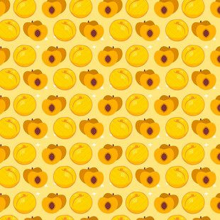 黄桃图案背景纹理