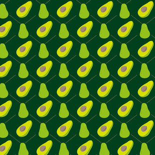 绿色牛油果图案背景设计
