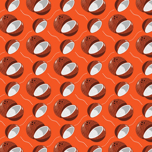 椰子图案背景纹理