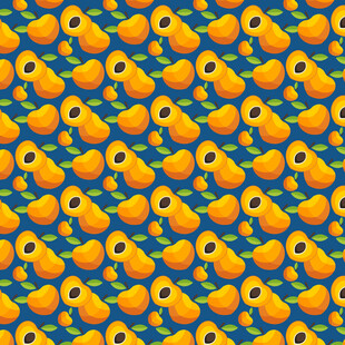 黄桃图案背景纹理