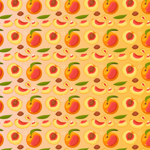 桃子图案背景纹理