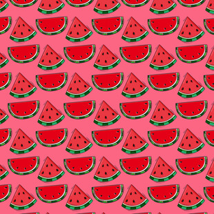 西瓜图案背景图