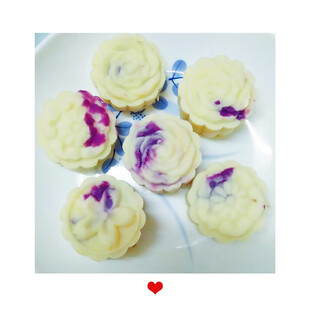 紫薯馅糕点 手工糕点 山药紫薯