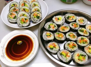 美味寿司拼盘 紫菜包饭 寿司 