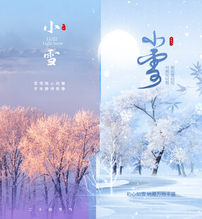 小雪节气雪景风光图