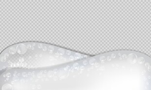 柔软白色波浪状织物