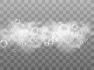 梦幻白色气泡特效