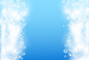 梦幻蓝色气泡背景图