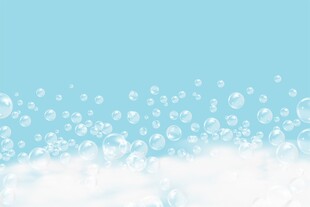 浅蓝色泡沫背景图