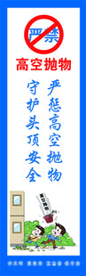 禁止高空投物海报