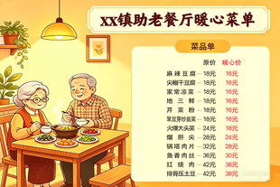 助老餐厅营养菜单