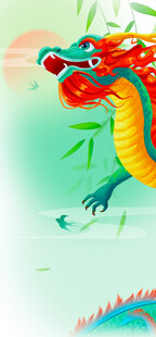 舞动的彩色祥龙