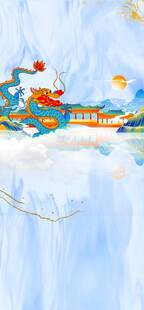 梦幻云端的奇幻列车场景