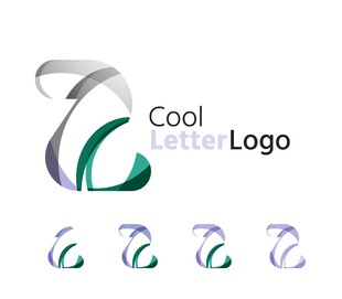 酷炫字母标志设计示例