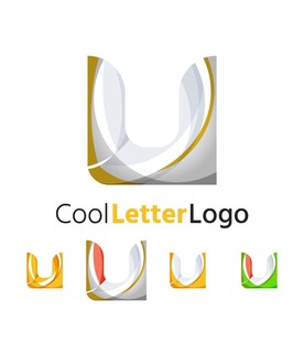 创意字母U标志设计