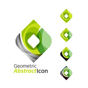 几何抽象图标集合