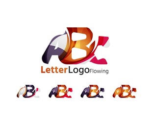 AB字母标志设计示例