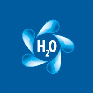 蓝色水元素标志设计