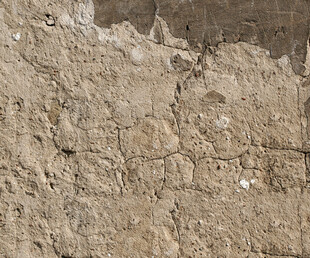 粗糙土墙纹理特写