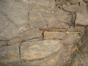 古老石壁纹理特写