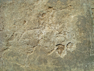 古老石壁上的神秘痕迹