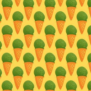 抹茶冰淇淋图案背景
