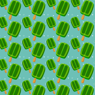 绿色冰棍图案背景设计