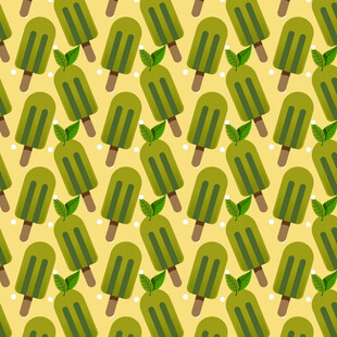 绿色冰棍图案背景