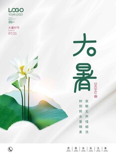 大暑海报 