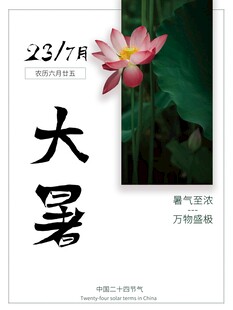 大暑海报