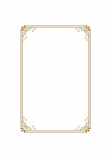 金色花卉边框装饰图案
