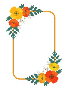 花卉边框素材