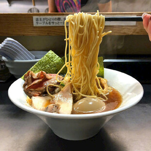 美味拉面特写