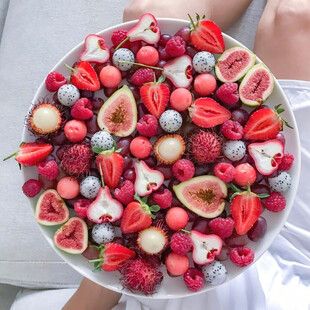 多彩鲜果拼盘视觉盛宴