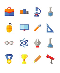 文具背包学习用品图标