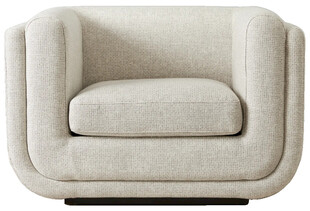 简约米色单人沙发椅