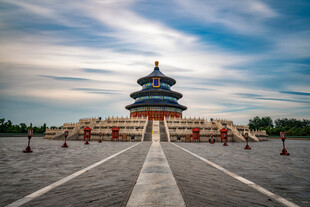 北京天坛建筑景观摄影图片