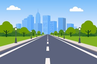 城市道路风景