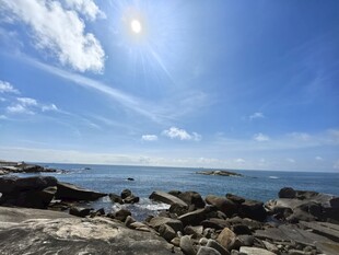 海边晴天风景