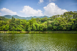 青山绿水山水风景湖泊自然风光