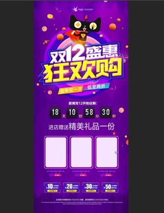 双11钜惠狂欢大促海报