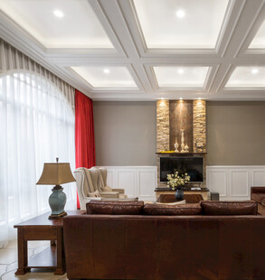 现代风格客厅温馨家居场景