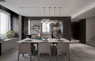 现代简约风餐厅室内设计