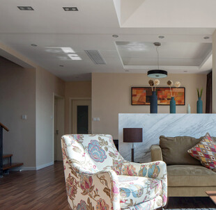 现代风格温馨客厅一角