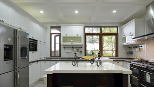 现代时尚开放式厨房空间