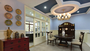 复古餐厅室内优雅装饰