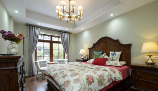 优雅古典风格卧室室内景