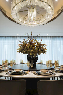 奢华大气的餐厅餐桌布置