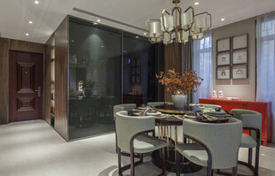 现代简约风餐厅室内场景