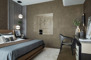 现代简约风卧室室内场景